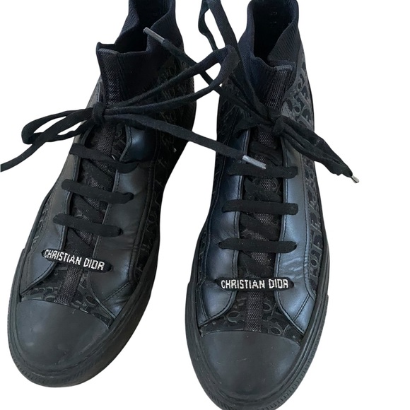 Dior Monogram Black Sneakers - Picture 2 of 12